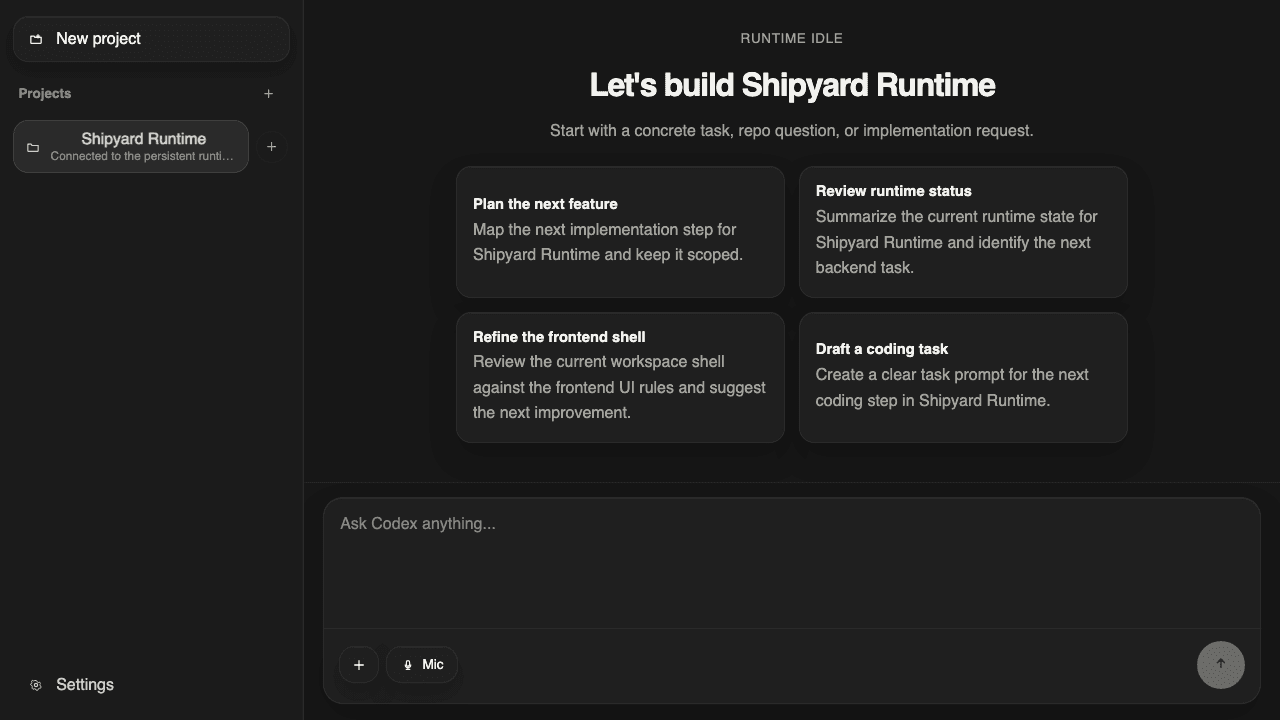 Shipyard homepage